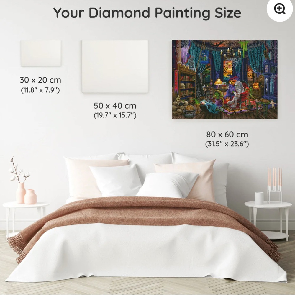 Witch is mummy Scene Diamond Painting Kit - Picture 3 of 6